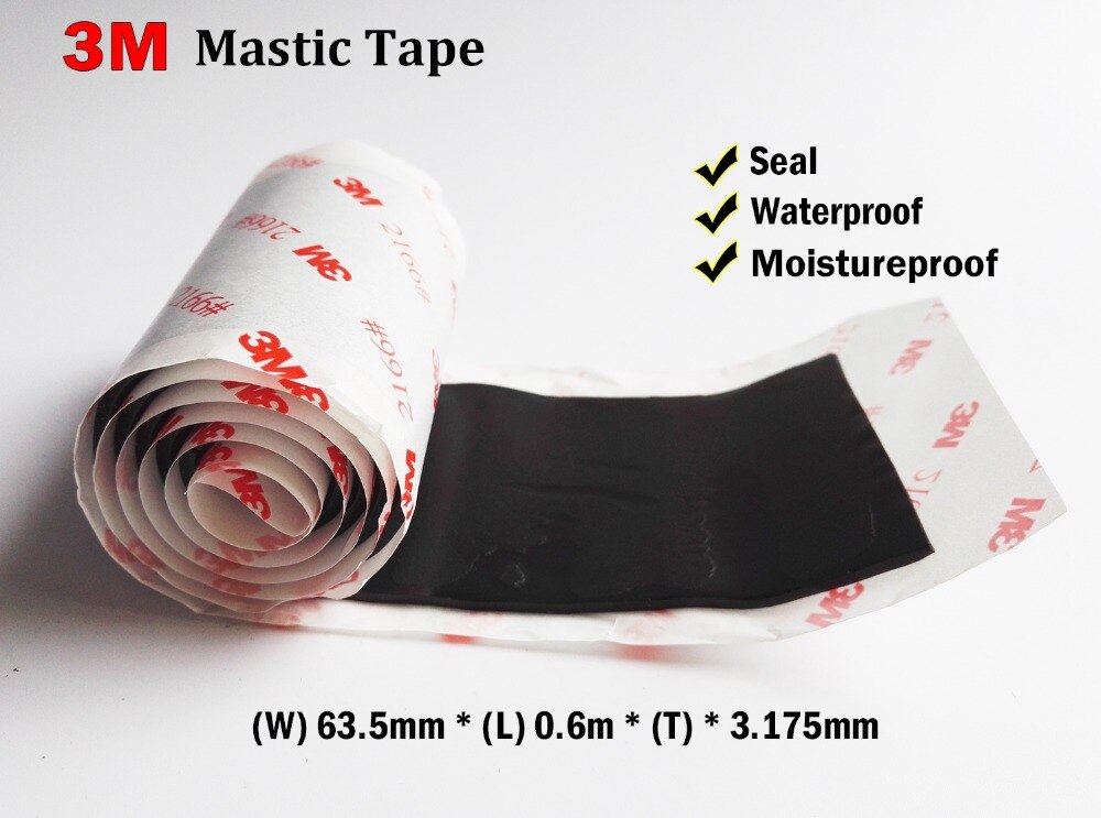 3M 2166 # Sterke Mastiek Tape Voor Elektrische Telcommunication Apparaat Waterdicht, Seal, Kabel Jas, Piple, auto Deur Afdichting