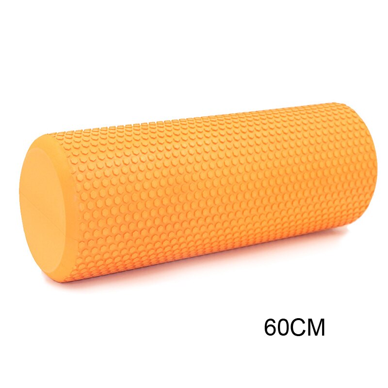 30/45/60cm EVA Yoga Foam Roller Training Colume Rollor Fitness Deep Tissue Massage Exercise Pilates Body Building Back Massager: Orange