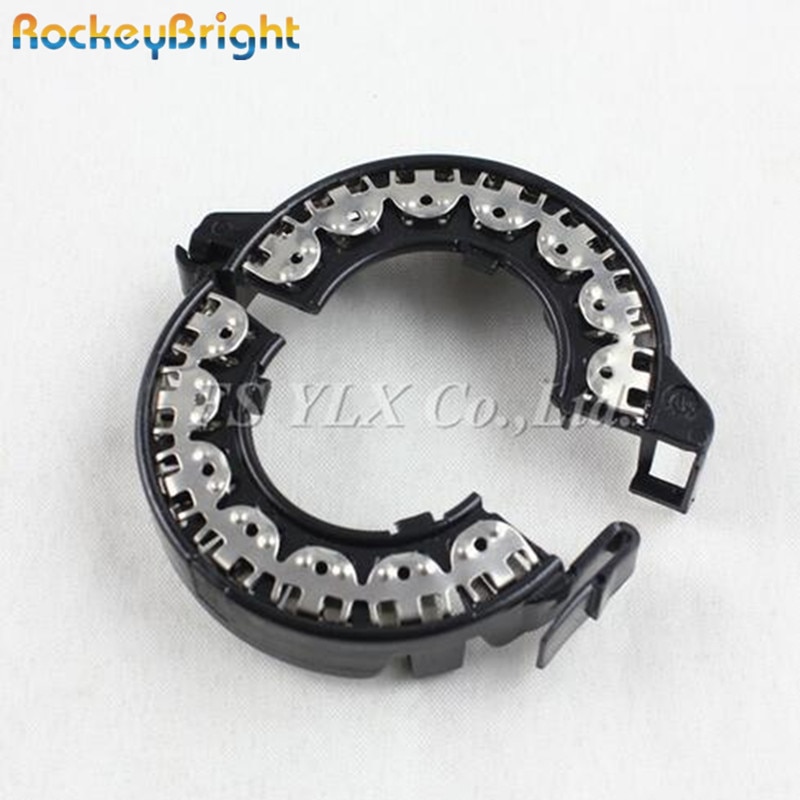 Rockeybright 2 stk.  d1s d2s xenon adapterholder metal sort hid pære  d1s d2s adapter holder base