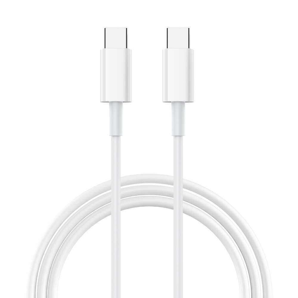 100w usb c para usb tipo c cabo para xiaomi redmi nota 8 pro carga rápida pd 5a cabo de carregamento rápido para macbook pro cabo de carga: White / 2 m