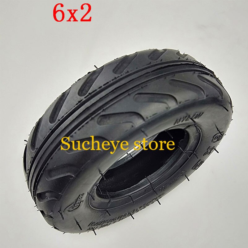 6 inch 6X2 Tireand Inner Tube Set Fit for Electric Scooter Wheel Chair Truck F0 Pneumatic Wheel Trolley Cart Air Wheel Bike