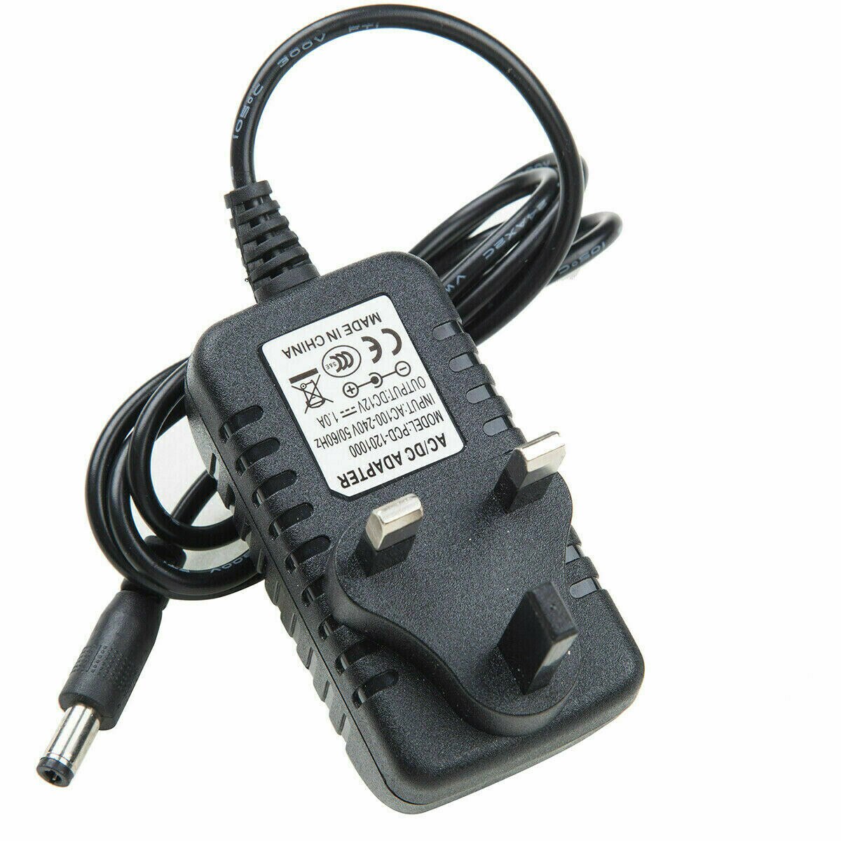 Ac Dc 12V 3A Voeding Adapter Oplader Voor Camera Led Strip Licht Cctv Uk Plug 100Cm Adapter