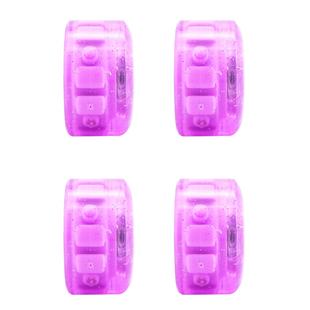 4Pcs Skating Glowing Wheels Ice Skates Wheels Double-row Roller Skates Wheels