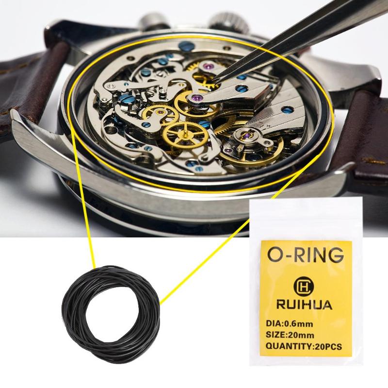 200 Stks/set 16-34Mm Waterdichte Rubberen O-Ring Horloge Back Cover Seal Pakkingen Horloge Reparatie Onderdelen