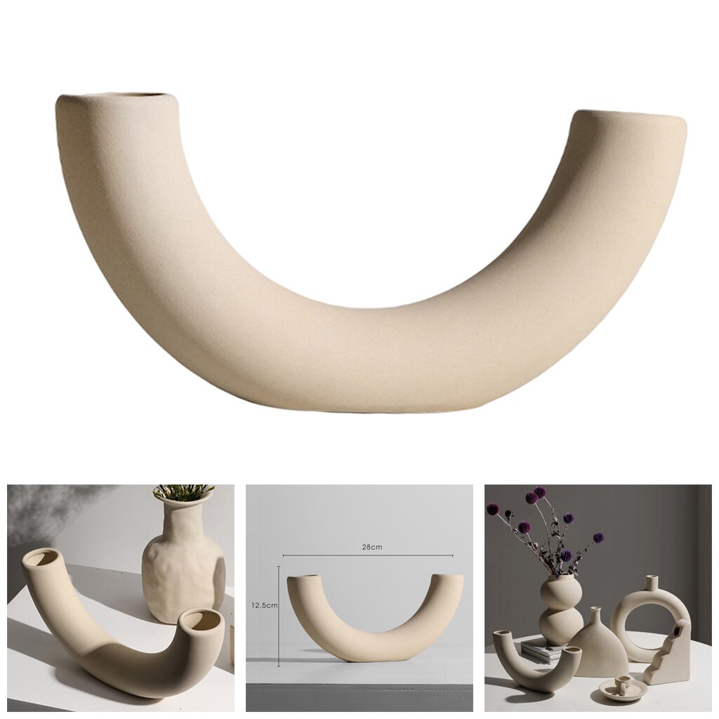 Nordic Style Ceramic Vase Decorative Flower Vase Art for Home Decorations Crafts Housewarming: K