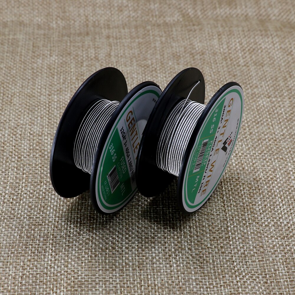 Newest Vivismoke Gentle MTL Wire KA A1/316ss/Ni80 DIY Wire Coil mtl RDA for RTA/RDA/RDTA