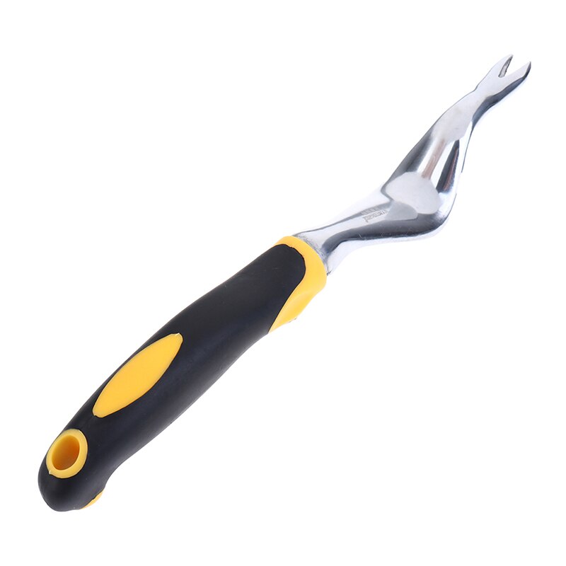 Tenedor de deshierbe para granja de verduras, herramientas de corte con mango ergonómico: Amarillo