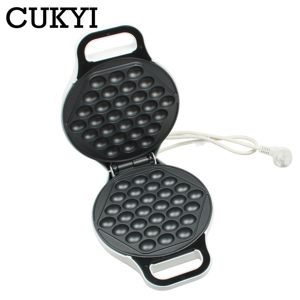 CUKYI Household Egg Waffle maker selectric Chinese Hong Kong eggettes puff cake waffle iron maker machine bubble egg cake oven