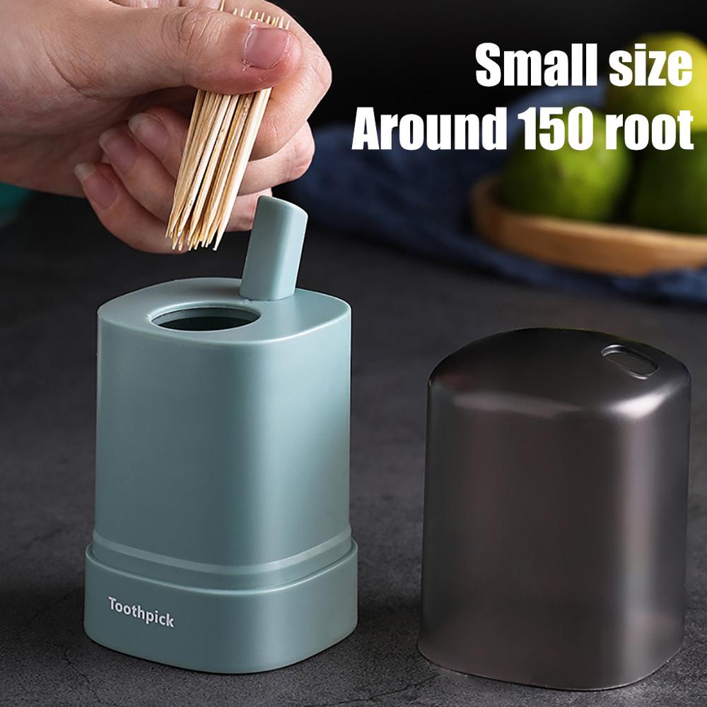 Automatische Pop-Up Tandenstoker Doos Draagbare Pop-Up Tandenstoker Houder Container Restaurant Keuken Tandenstokers Dispenser
