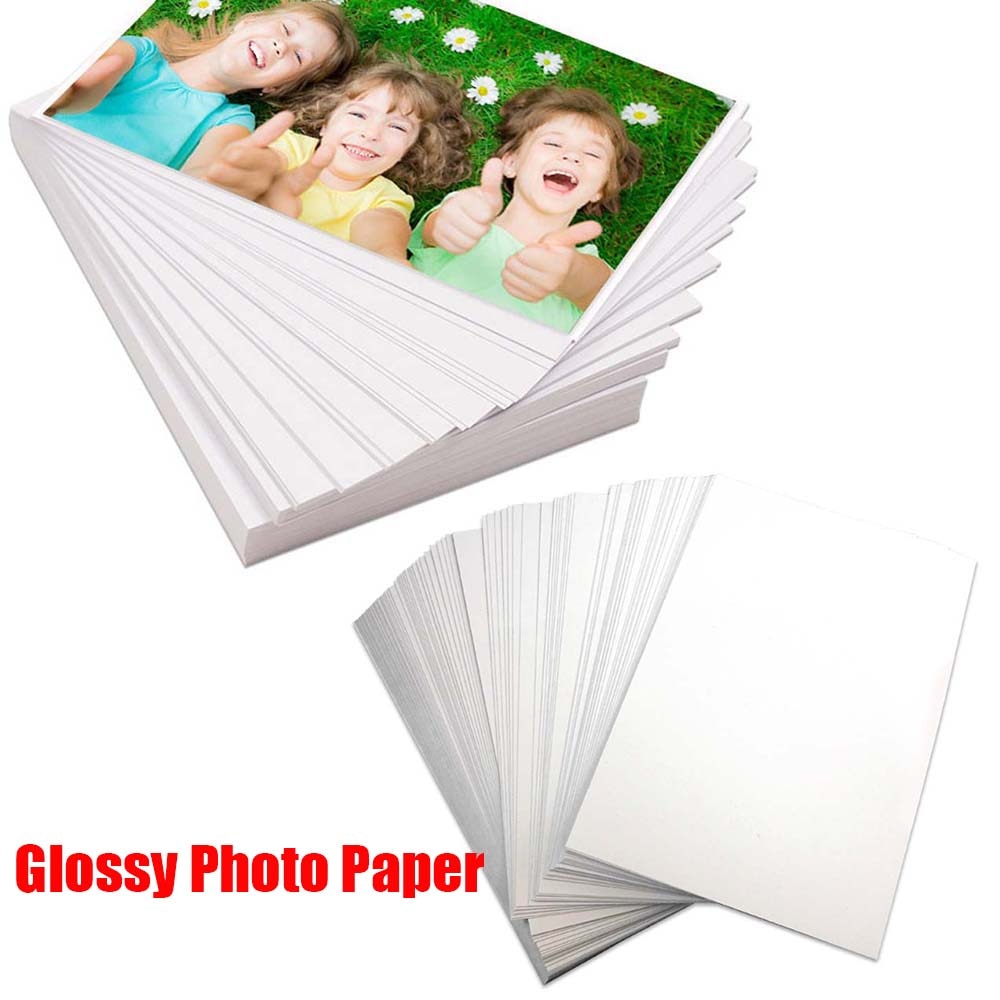20Pcs A4 Papier Fotopapier Glanzend Fotopapier Geschikt Voor Album Inkjet Foto 'S