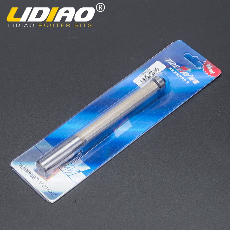 LIDIAO 1pc 1/2 ''1/4'' Schacht Langdurig trimmen beetje met lager Houtbewerking router bit 2 fluit straight bit frees