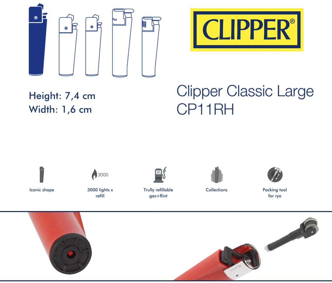 Pack de Clipper 8 Mecheros Encendedores Diversos Surtidos Bonitos + 1 Llavero Camaleón Hibron