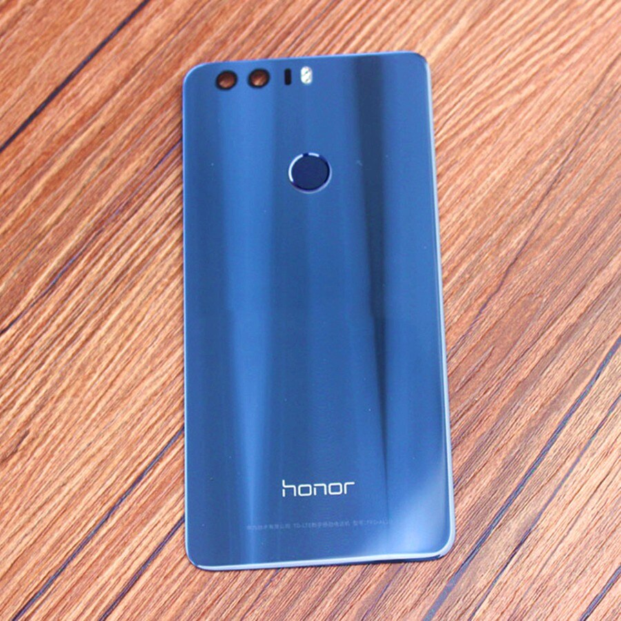 Für Huawei Honor 8 Batterie Abdeckung Zurück Glas Panel Hinten Tür Gehäuse Fall Für Honor 8 Lite Batterie Abdeckung + fingerPrint Taste