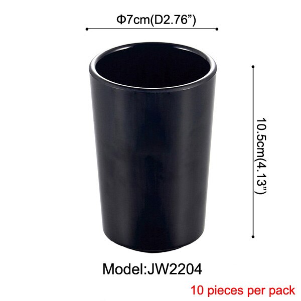 A5 melamin servis vatten kopp restaurang svart frost imitation porslin servis te kopp mjölk te kommersiell kopp: Jw2204