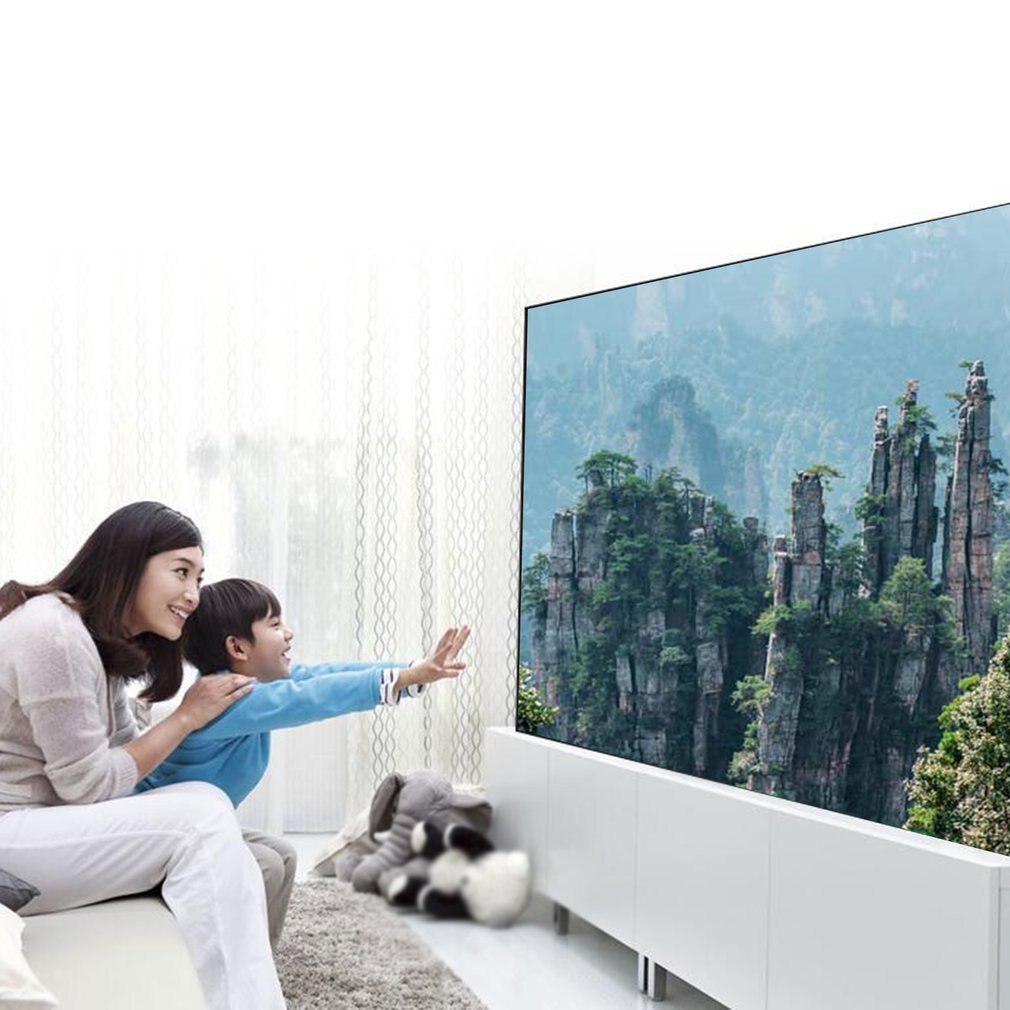 White 814 Portable Projector High Definition 1080P HDMI Projector Multi Interface Home Theater Video Projector