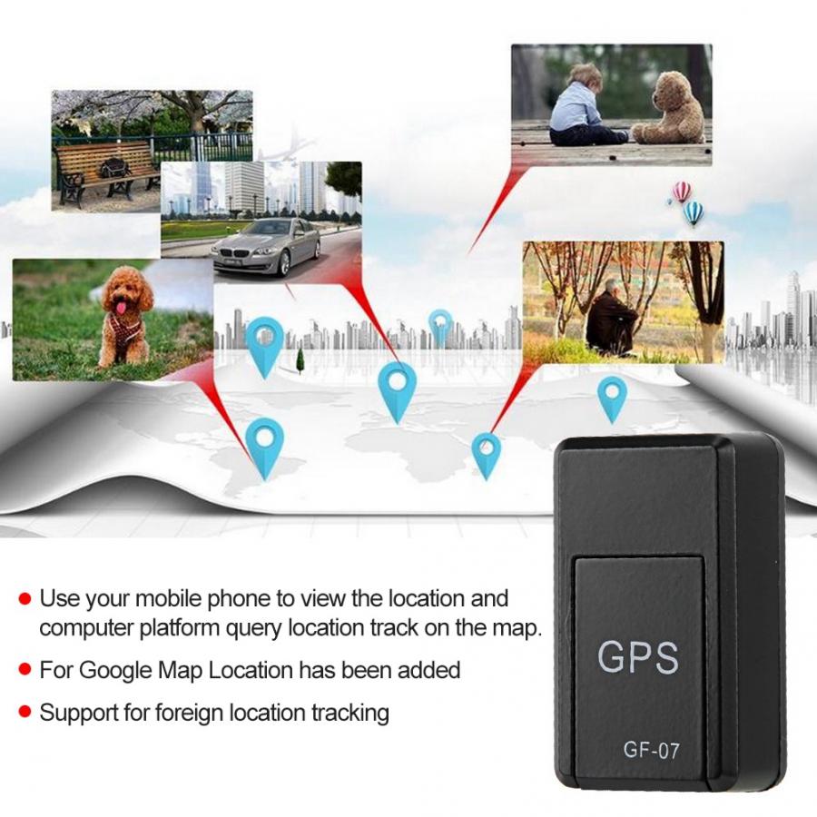 Gf -07 mini gps alarm locator 150ma kjøretøy magnetisk gsm gprs sanntids sporingsenhet bærbar