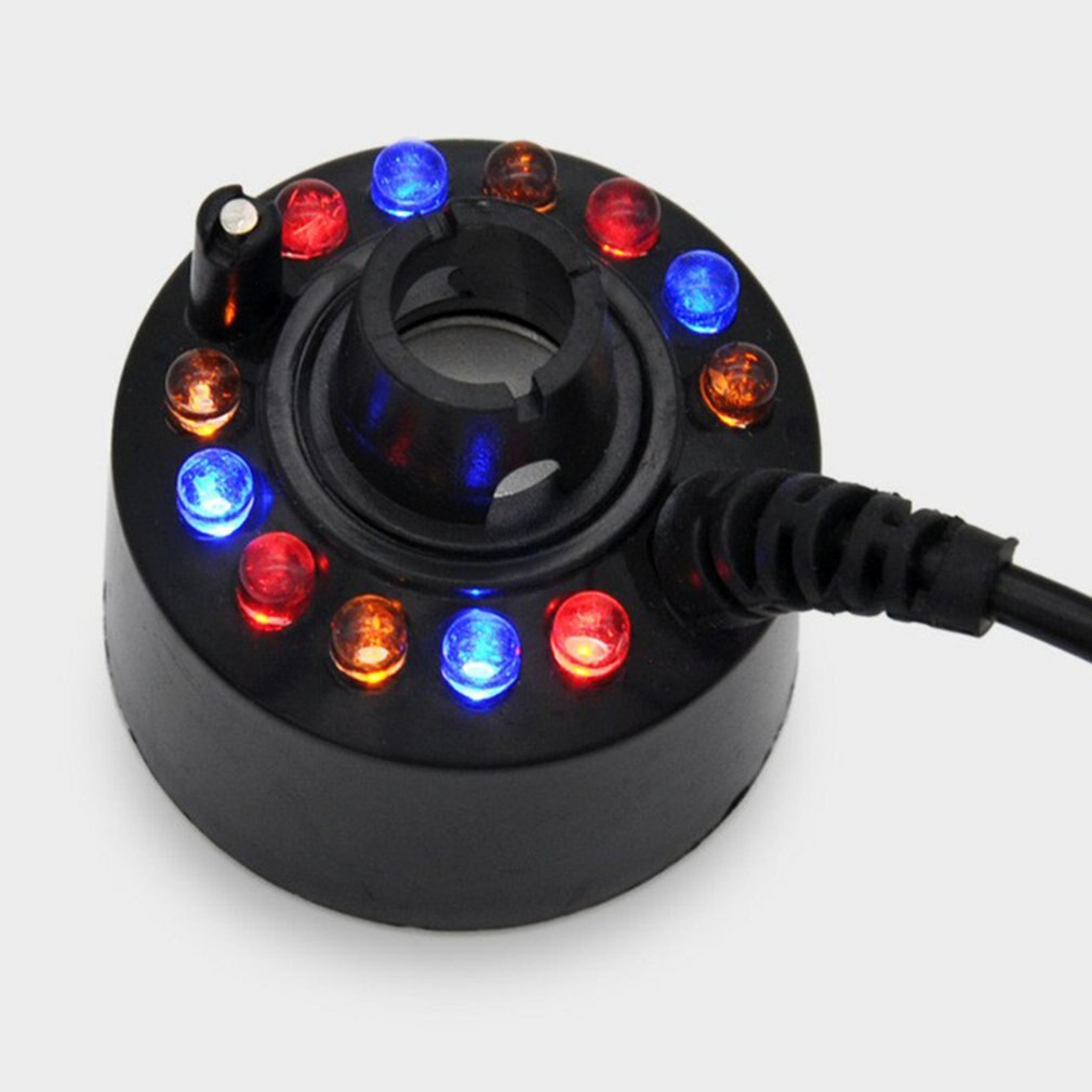 12 Leds Ultrasonic Mist Maker Fogger Water Fountain Pond Fog Machine Atomizer Air Humidifier EU/US/UK Plug fog fountain