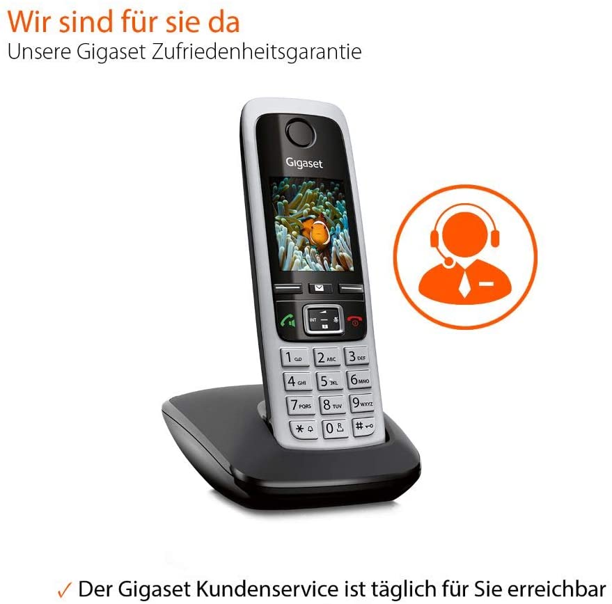 Gigaset C430 Teléfono Inalámbrico Contestador Automático Teléfono DECT con función de manos libres clásico con pantalla