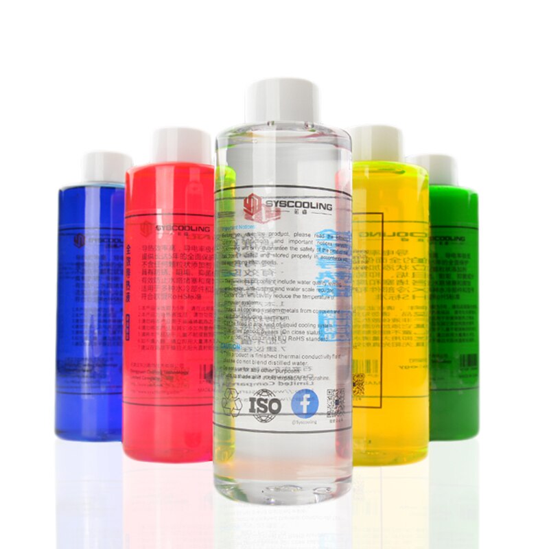 Syscooling water cooling coolant RoHS standard 500ML colorful thermal fluid UV effect for PC water cooling