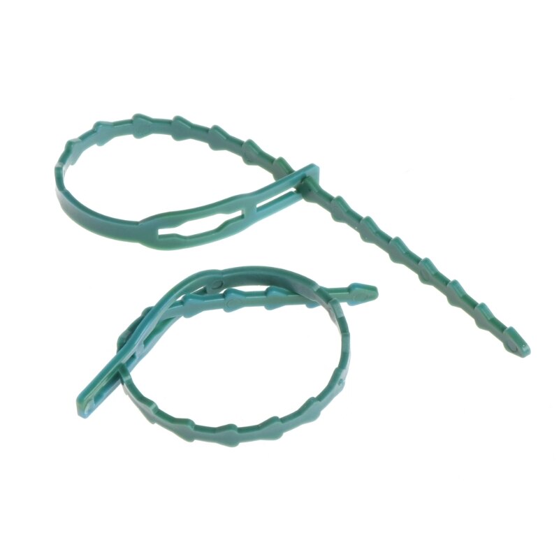 2Pcs Garden Plastic Plant Cable Tied Adjustable Tree Climbing Support Supplies N1HA