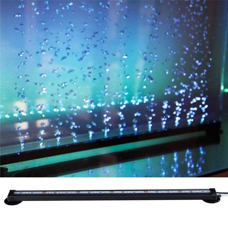 LED Air Bubble Light Aquarium Lamp Underwater Submersible Fish Tank Light Color Changing Making Oxygen Aeration tools