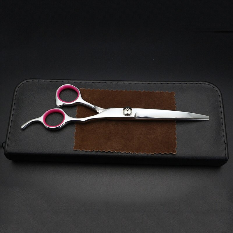 Pet Grooming Scissors Stainless Steel Cats and Dogs Hair Seam Scissors Up and Down Curved Scissors Sharp Haircut Pet Tool