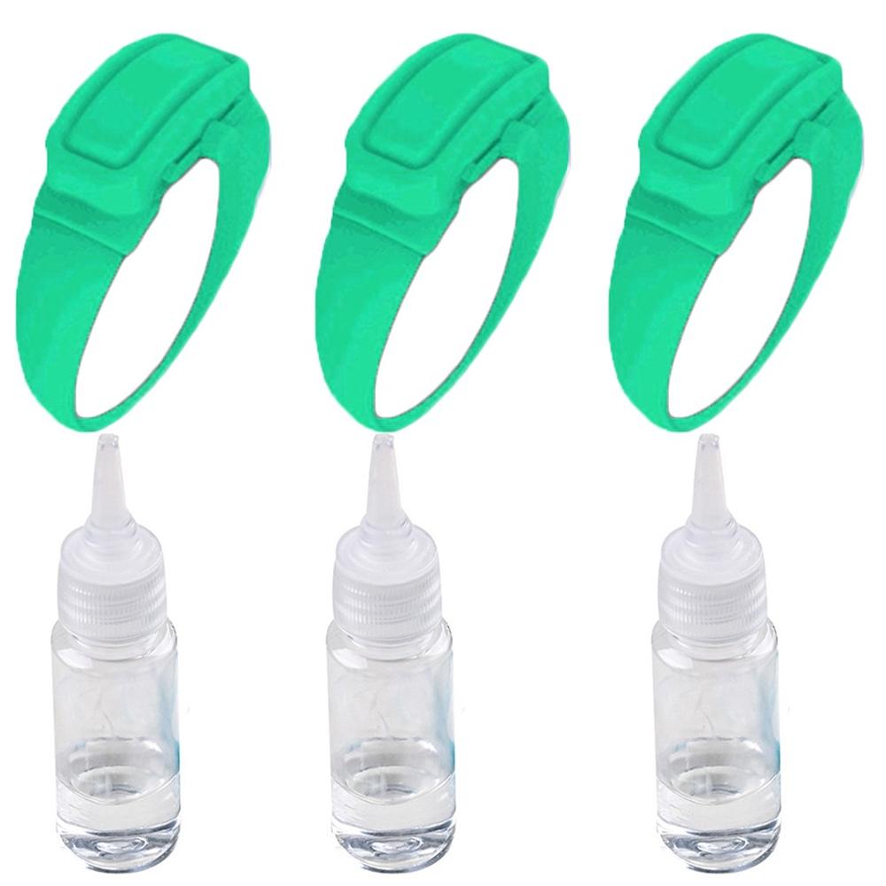 3PCWristband Hand Dispenser Hand Sanitizer Dispensing Silica gel Wearable Dispenser Pumps Disinfecta Wristbands Hand Band Wrist: C4 3pcs