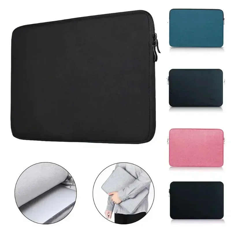 Bolsa para laptop para MacBook, Huawei, Xiaomi, HP, Dell, Lenovo, Acessórios para Notebook, Alta Qualidade, Capa Macia, 12 ", 13", 14 ", 15", 17"
