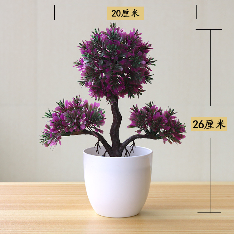 1pc Künstliche Pflanzen Bonsai Kleine Baum Simulation Pflanzen Gefälschte Blumen Tisch Topf Ornamente Hause Dekoration Hotel Garten Decor