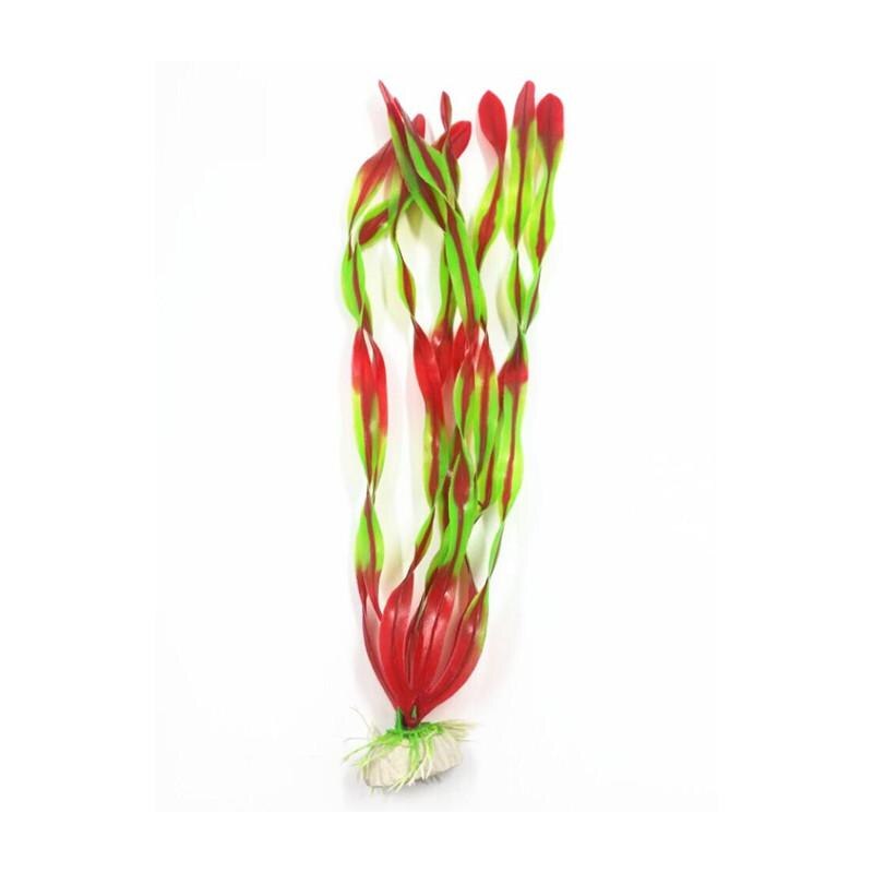 Bedste pris kunstig akvarie plante dekoration akvarium dykbar blomst græs ornament 10 stile valgfri 10-30cm: 166 røde