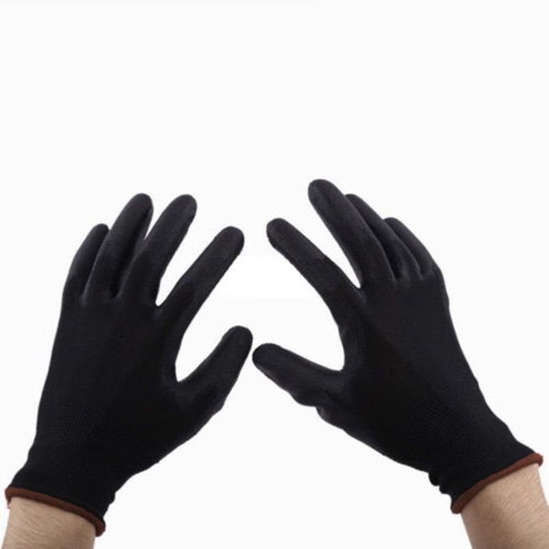 1Pair 3 sizes PU Nylon Safety Coating Work Gloves Working Wear-resistant Safety Palm Protect Gloves