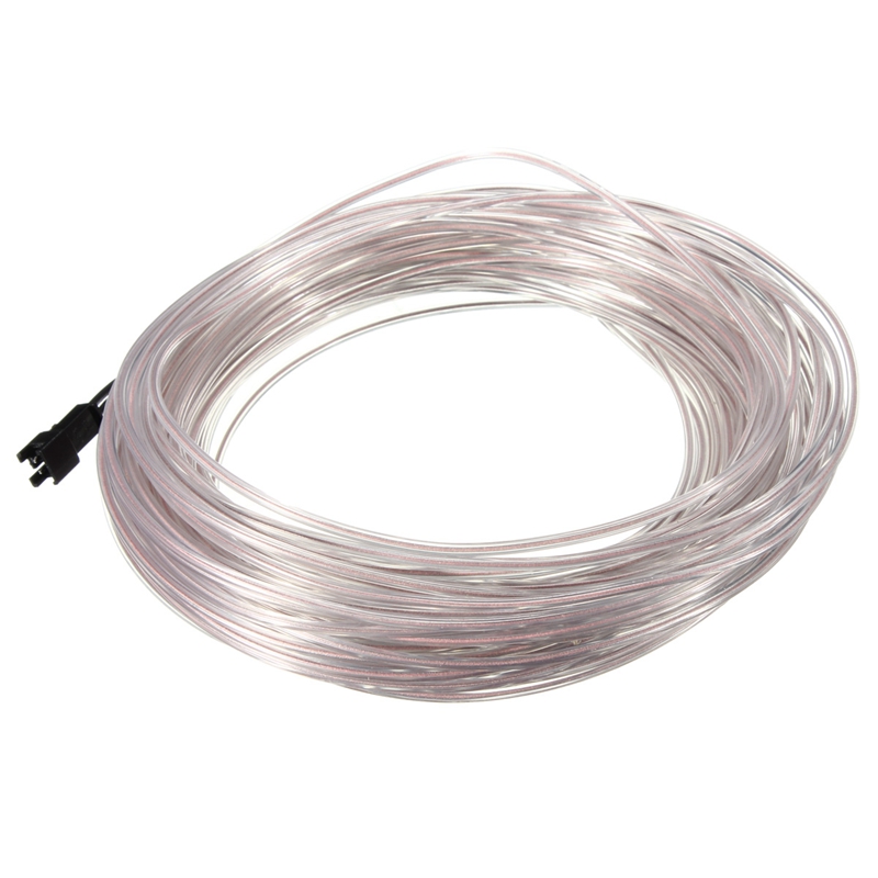 Jiguoor 20M EL LED flexibel Weichen Schlauch Draht Neon- glühen Auto Seil Streifen Licht Weihnachten Dekor AC 12V weihnachten Heimat Dekoration