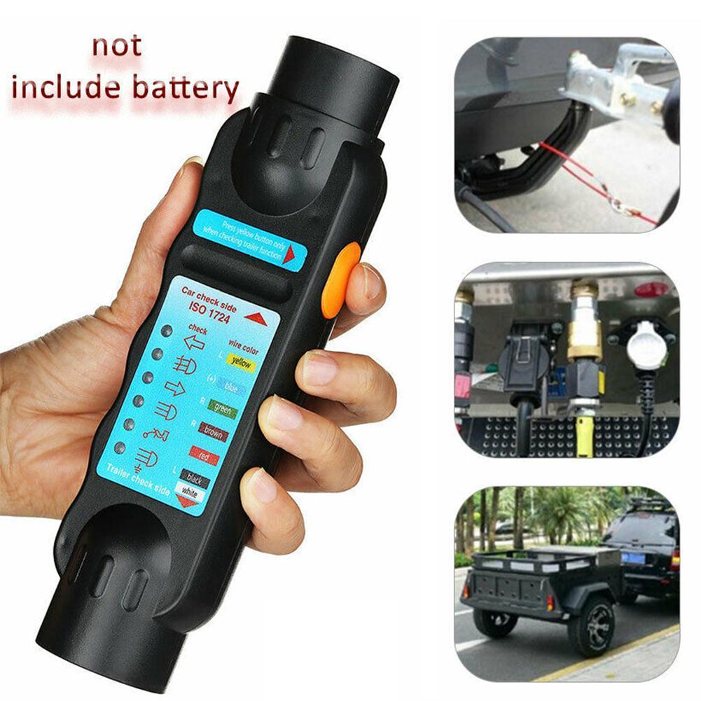Wiring Circuit Tester Connector Recorder 7 Pin Car Trailer Socket Caravan Bar Tools Diagnostic Tow Circuit Light Towing Plu S3Q5