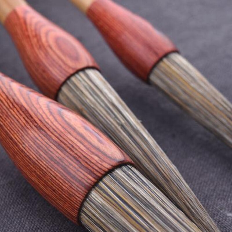 Calligraphy Brush Pen Set Stone Badger Hair Long Peak Calligraphy Cursive Script Brush Chinese Landscape Painting Watercolor Pen