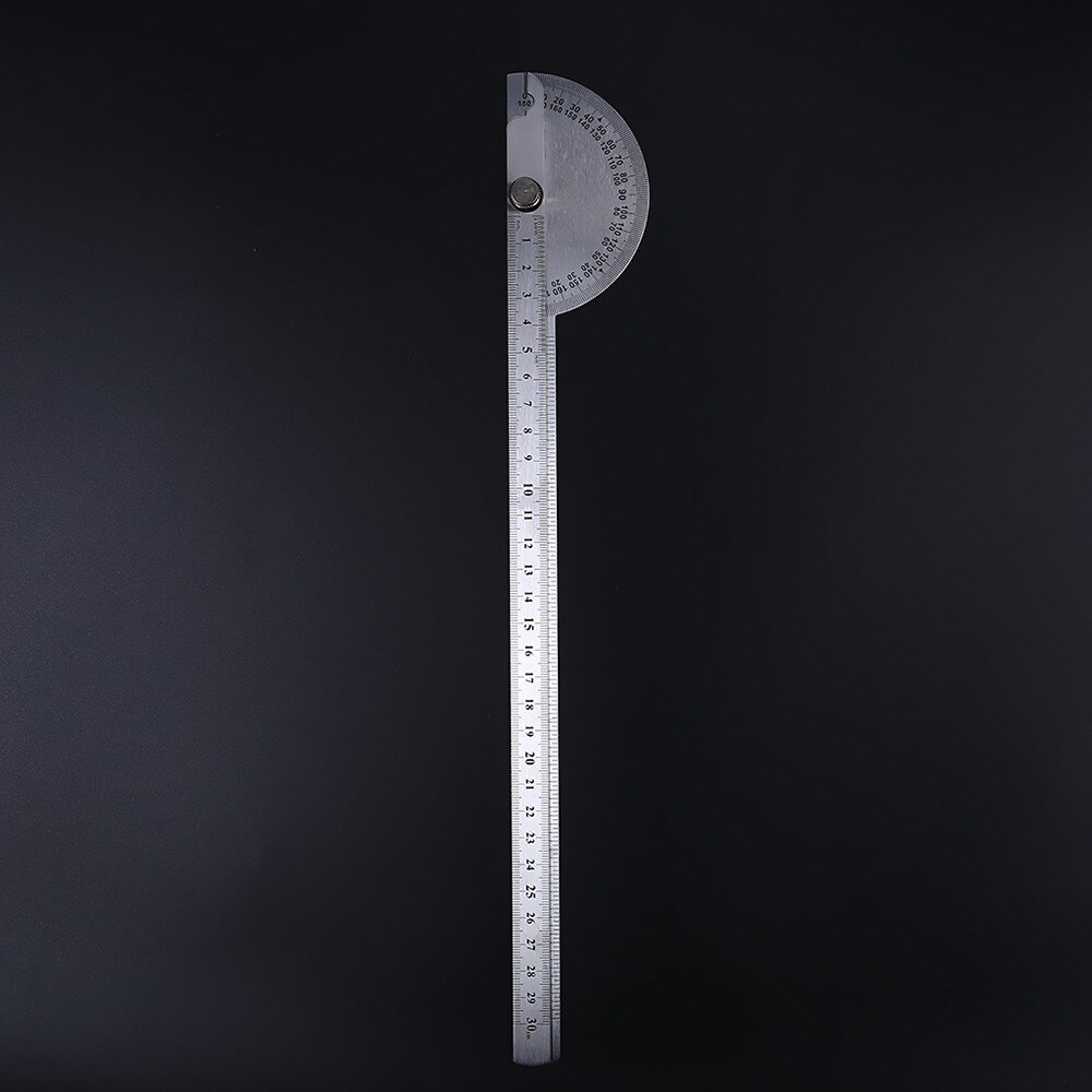 Stainless Steel 180 Degree Protractor Angle Finder Rotary Woodworking Measuring Ruler Craftsman Tool