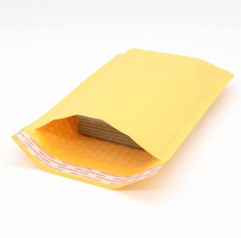 Kraft Paper Bubble Envelopes Bags Mailers Padded Envelope with Bubble Mailing Bag Wrap Storage 50pcs/lot 16*22cm