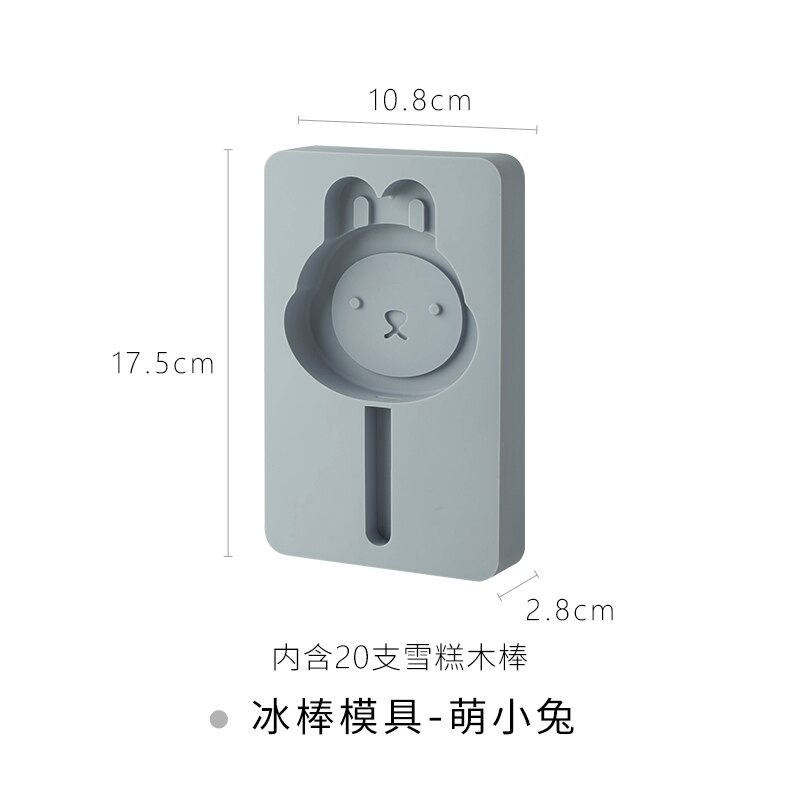 Japonia Wykonany ręcznie lód forma na krem silikonowy z pokrywką bohaterowie kreskówek kostka lodu DIY forma robić lodów na patyku sorbet lodowy: A