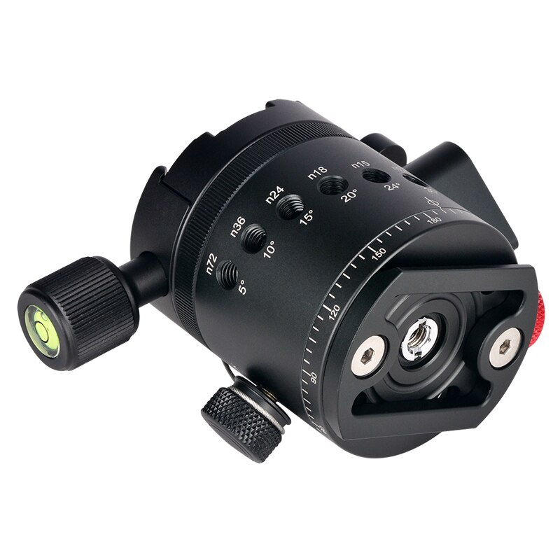 DH-55 Indexing Rotator HDR Panorama Panoramic Ball Head for Camera Tripod Aluminum Alloy 1/4 inch Quick Release Plate