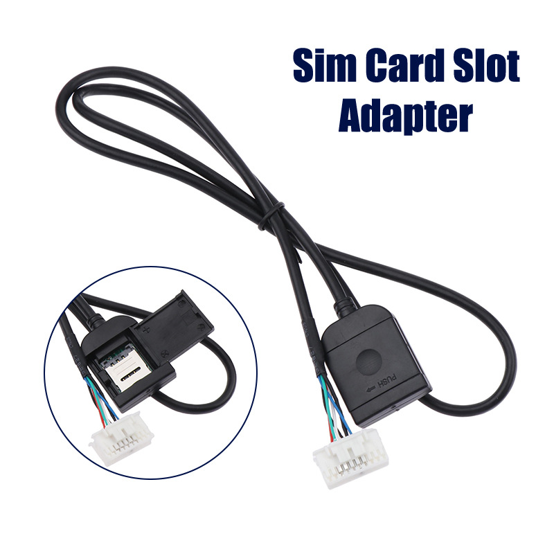Adaptateur de fente de carte SIM pour Android, limitation radio GPS, connecteur de câble 4G 20 broches, pièce de rechange de fils, accessoires de voiture