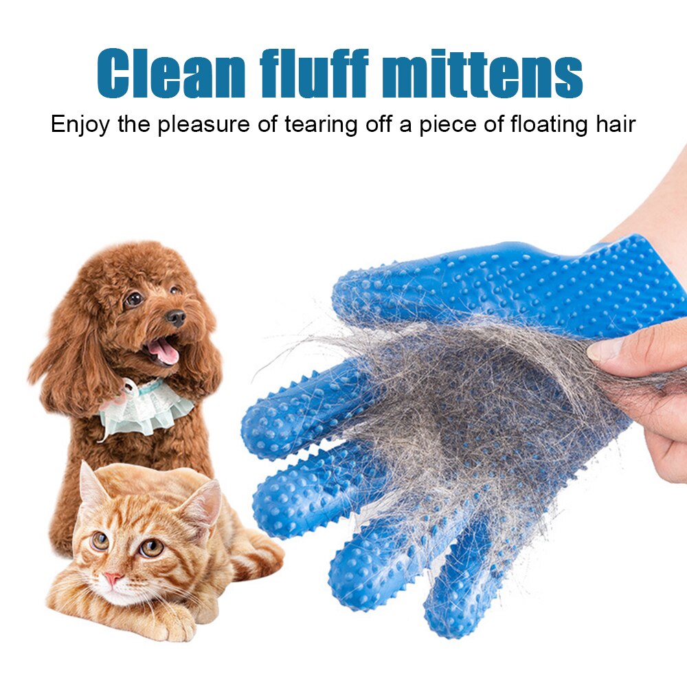 Verzorgingshandschoen voor honden en katten, siliconen massagebad, haarborstel, kattenhandschoenen, massagekam, reiniging, ontwarring, huisdieraccessoires