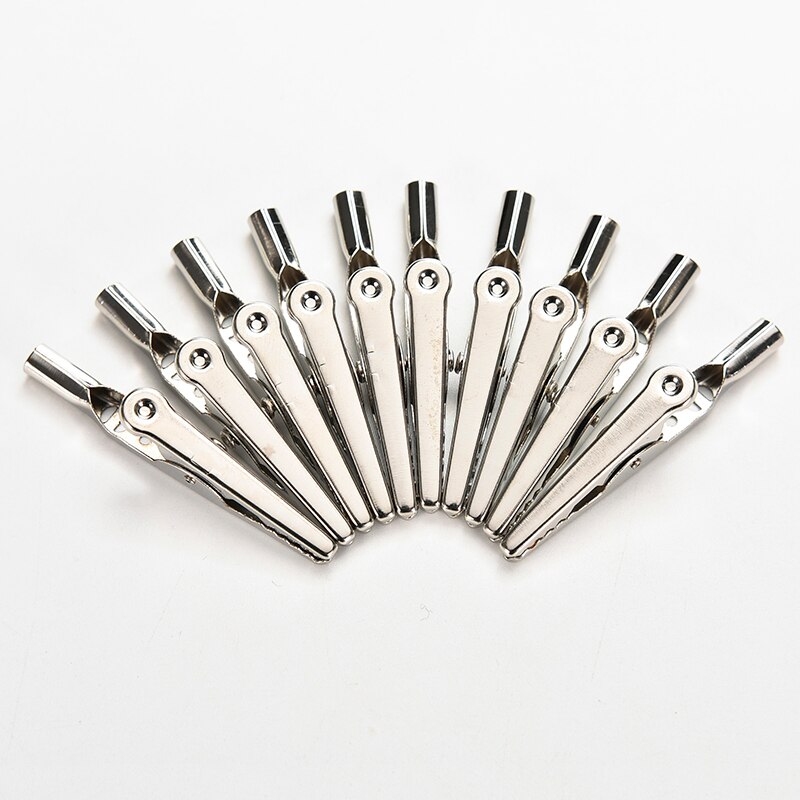 ZLinKJ 10Pcs/lot Stainless Steel Alligator Clips Alligator Crocodile Test Clips Cable Lead Screw Fixing