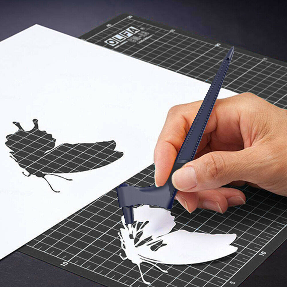 Cuchillos para manualidades, herramientas de corte, cuchillo de tallado de papel, herramienta de corte de arte, cuchillo utilitario giratorio de 360 grados, álbum de recortes