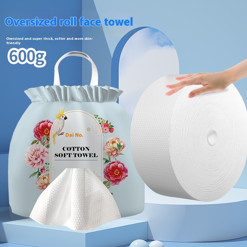 Washandje van katoen, handig, om op te hangen, reinigingsdoekje, vergroot, uittrekbaar, make-up remover doekje, zacht katoenen doekje: Hemelsblauw