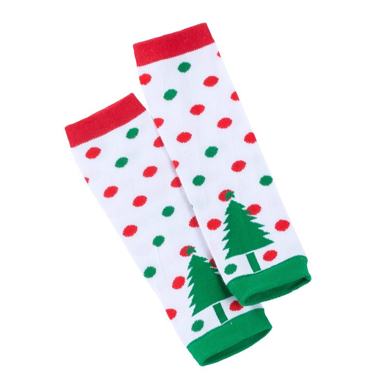 unisex bomulls leggings baby bein varmere baby varmere utskrift jul leggings sokker til låve jenter takrenne