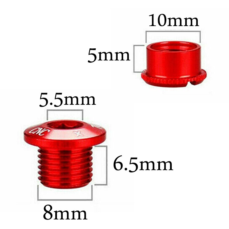 Litepro 4/5Pcs Mtb Kettingblad Bouten Aluminium Single Speed Disc Super Licht Kettingwiel Schroeven Voor Road Mountain fiets Crank