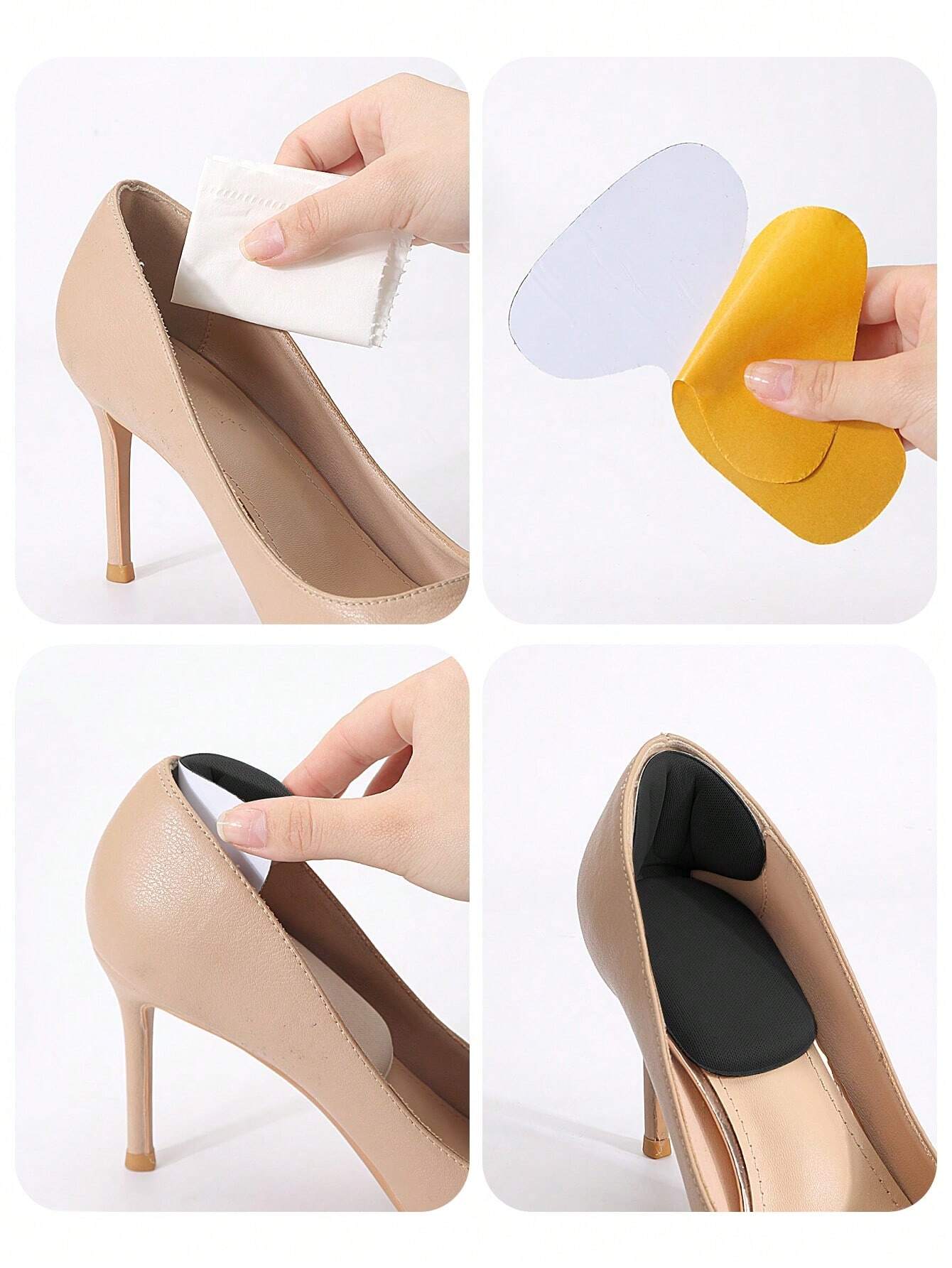1 paio di cuscinetti pro tallone, inserti pro scarpe larghe, cuscinetti pro tallone, comode pro scarpe troppo grandi, uomini e donne, riempitivo migliorato pro scarpe