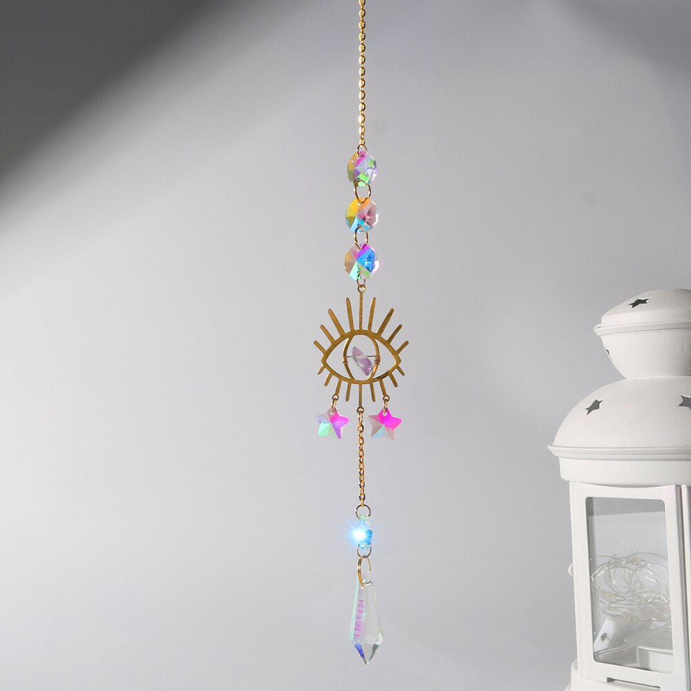 Eye Suncatcher Tuin Decoratie Outdoor Crystal Light Catcher Regenboog Opknoping Boho Inrichting Rainbow Maker Windows Suncatcher: Suncatcher M0816