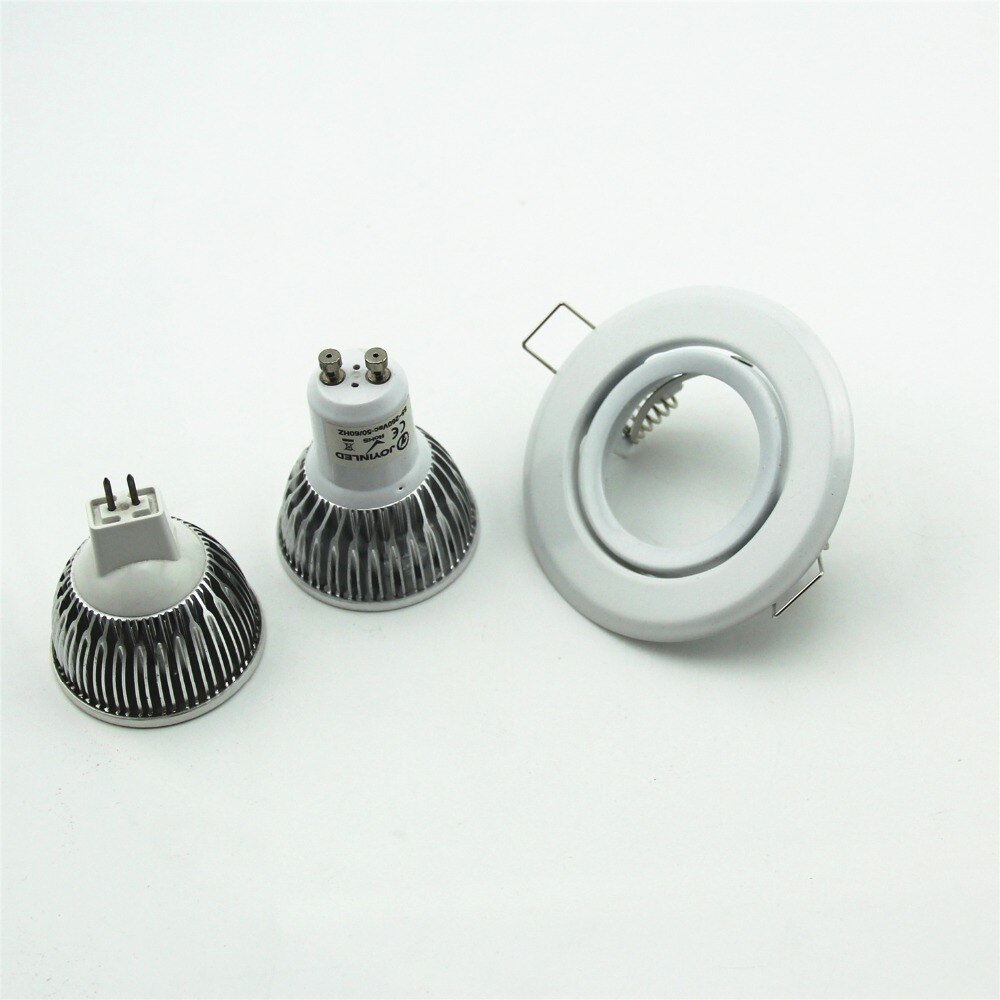 10 stuks ronde witte verstelbare  mr16 gu5.3 gu10- spot halogeenlamp framehouder downlight plafondlamp armatuur  gu10 mr16