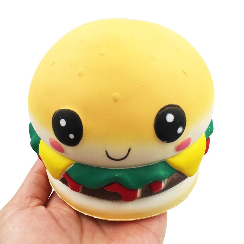 Kawaii Hamburger Bun Cake Ice Cream Scoop Popcorn Pizza Cookies Squishy Slow Rising Toys Jumbo Squishies Christmas Toy