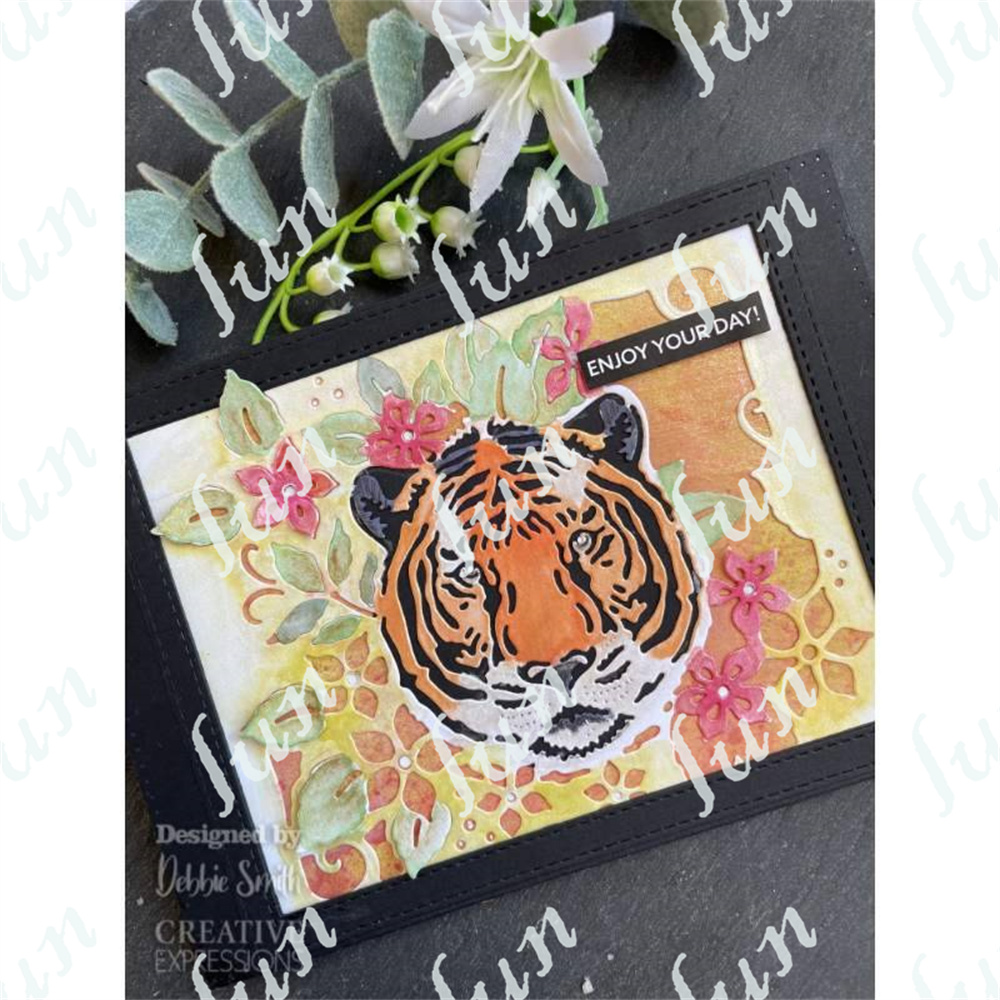 Diy 2022 Tiger Elephant Mermaid Wolf Butterfly Bunny Craft Dies Handmade Make Scrapbooking Paper Card Coloring Punch Stencil